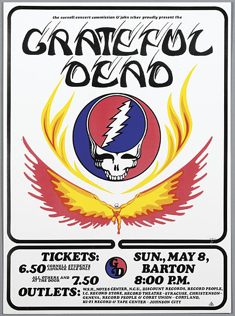 Cornell 1977 concert poster